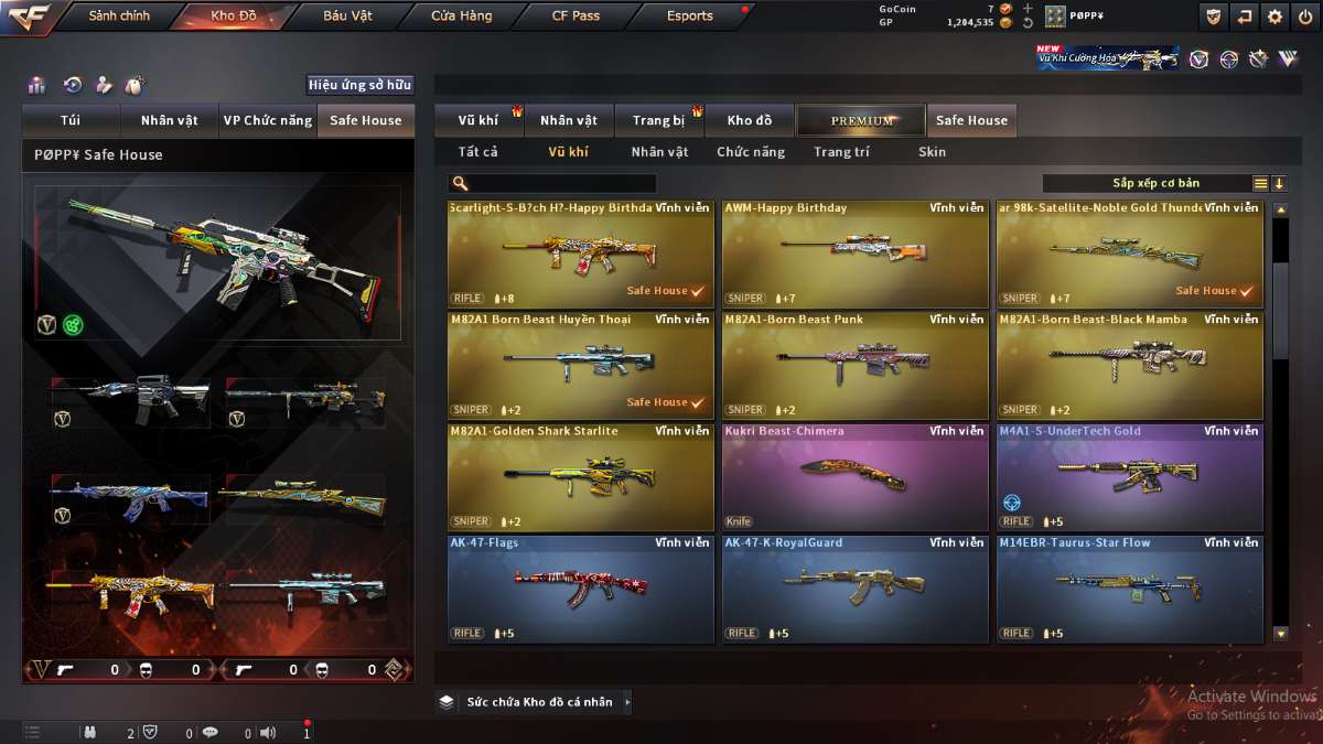 shop acc cf uy tin gia re